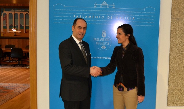 Pilar Rojo recibe ao embaixador de Xordania en España
